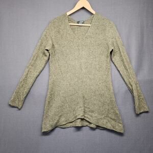 Griffen Sweater Womens Large Green Cashmere *FLAW